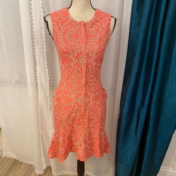 BCBG MaxAzria salmon pink dress, size 4 - Picture 1 of 11